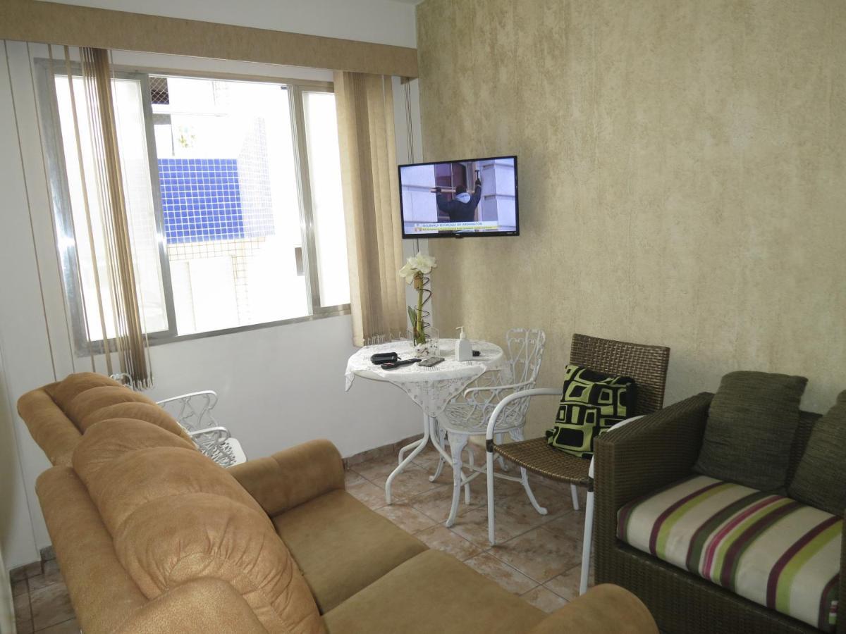 Apto Canto Do Forte - Praia Grande - Local Privilegiado - 100 Metros Da Praia - Internet Inclusa المظهر الخارجي الصورة